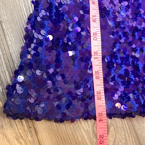 NWT Wayf blue sequin camisole tank top sz‎ m - Image 5