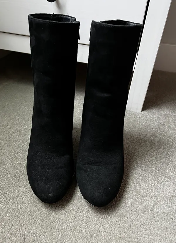 Chinese Laundry Black Suede Booties - Image 8