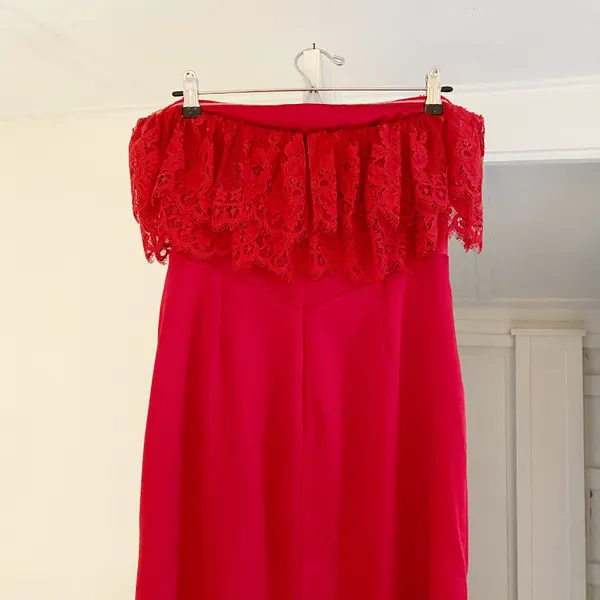 Lovers + Friends / Revolve Sylvia Strapless Gown in Flame Scarlet NWOT - Image 12