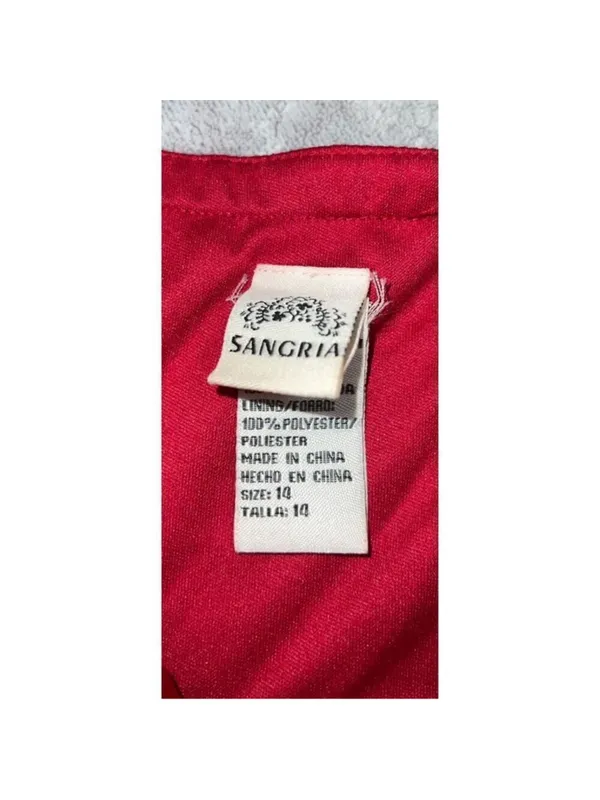 Red Silk Midi Strapless Dress 14 Midi-Maxi - Image 7