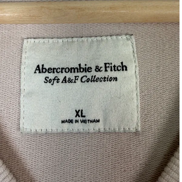Abercrombie & Fitch Soft‎ A&F Collection Crewneck Sweatshirt Taupe XL - Image 6