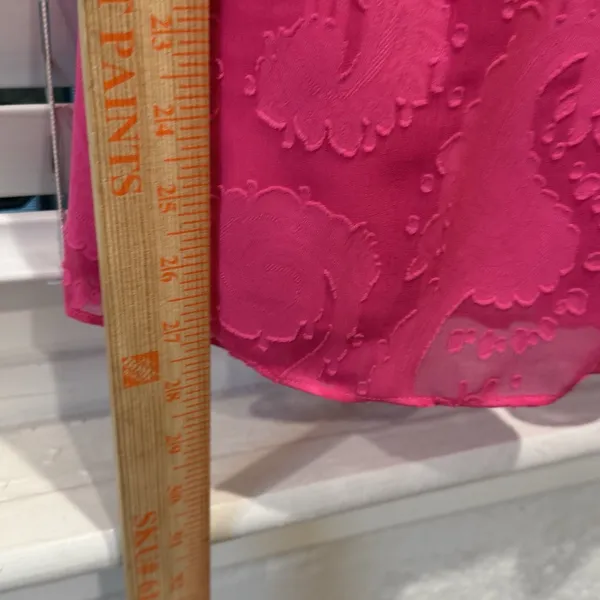 Lilly Pulitzer Quinn Halter High Neck‎ Pink Textured Knotty Lace Feminine Sz S - Image 5
