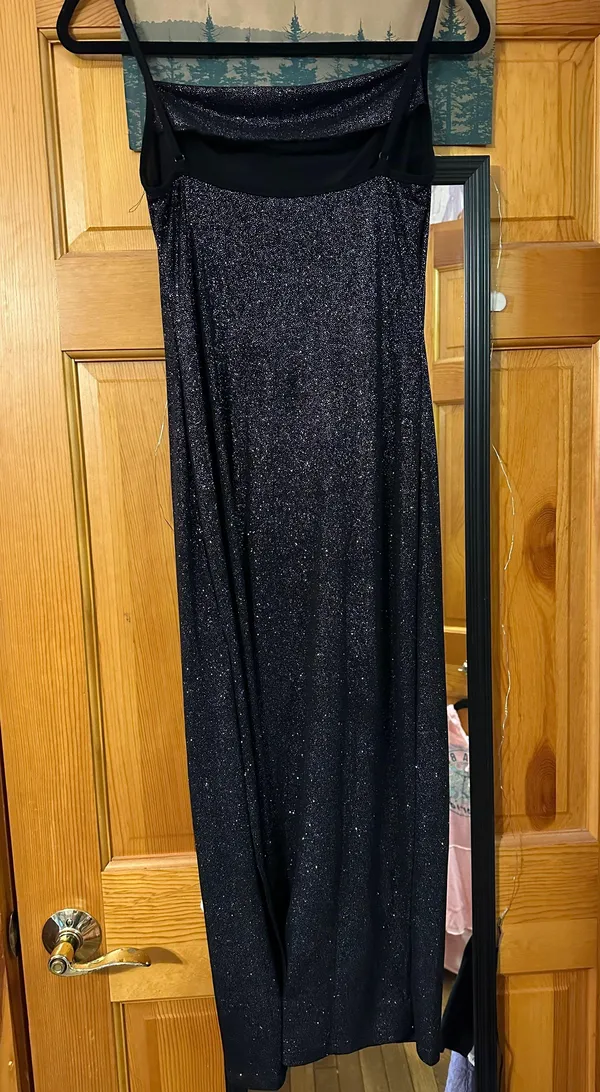 Bebe Sparkly Black Dress - Image 5