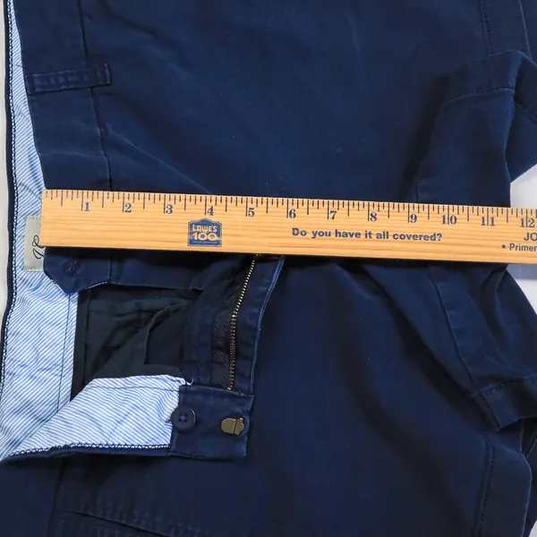 J.Crew Chino Shorts Women 10 Navy Blue Cotton Twill Mid Rise 4 Inseam Casual - Image 6