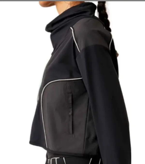 FP Movement Act Fast Pullover Top in Black sz M NWT $148R - Image 4