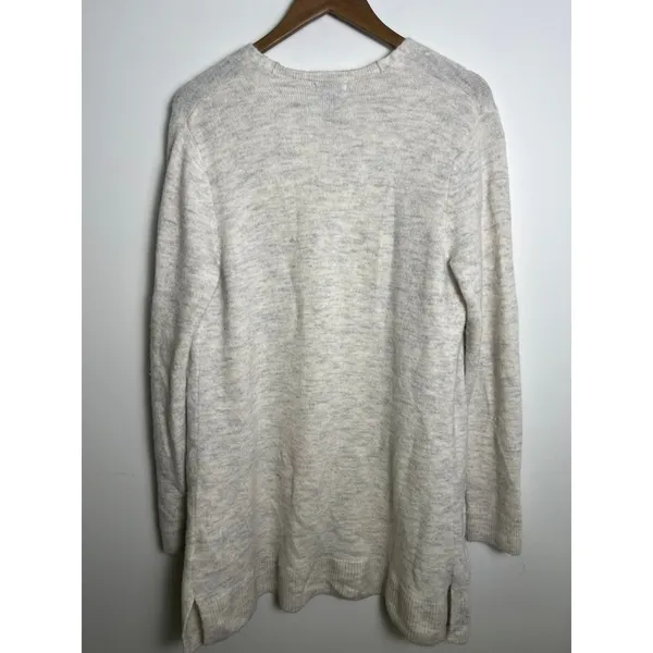 Old Navy Wm Med Open Front Marled Knit Cardigan Sweater Pockets Minimalist Basic - Image 4