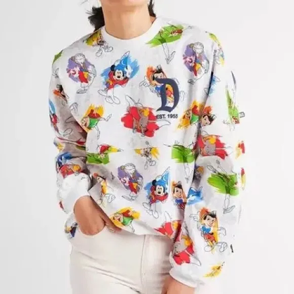 Disney Parks Ink & Paint Spirit Jersey featuring classic animated characters - Image 5
