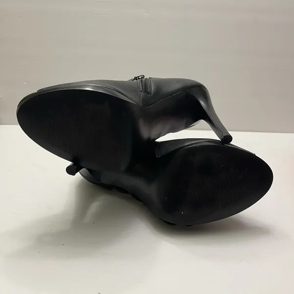 Calvin Klein Laraine Burnished‎ Nappa High Heels Open Toe Black Women's Size 8M - Image 6