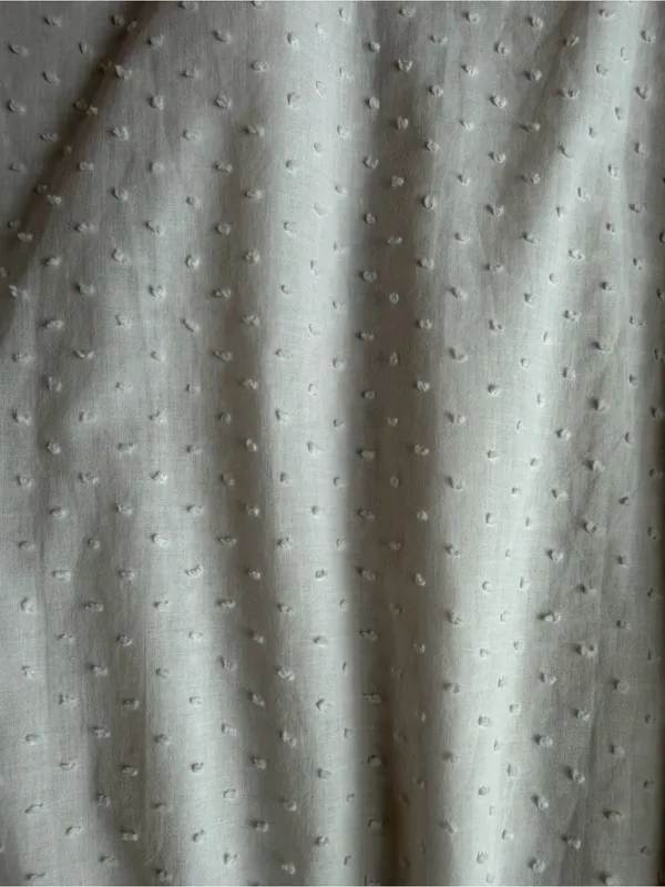 Hill House Home Athena Nap Dress White Swiss Dot Cotton Mini XS - Image 6