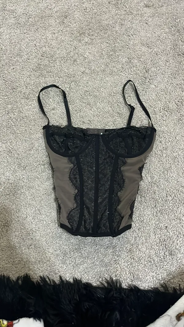 Black Corset Victoria's Secret Lace - Image 2