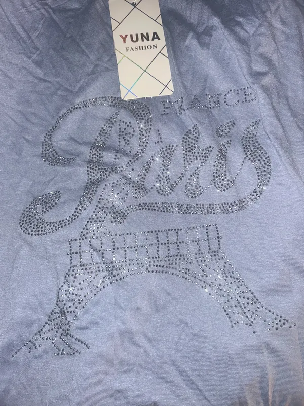Boutique Paris France glitter shirt - Image 3