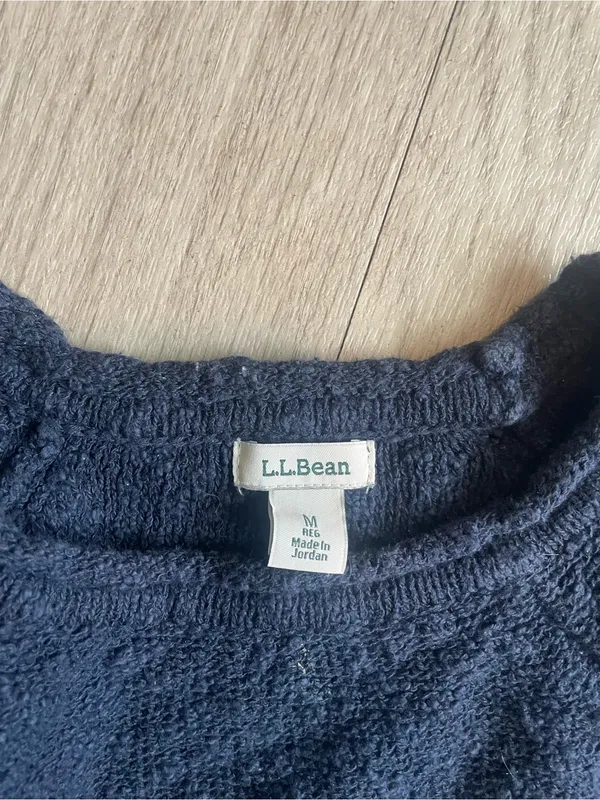 L.L. Bean Navy Blue Crewneck Sweater - Image 2