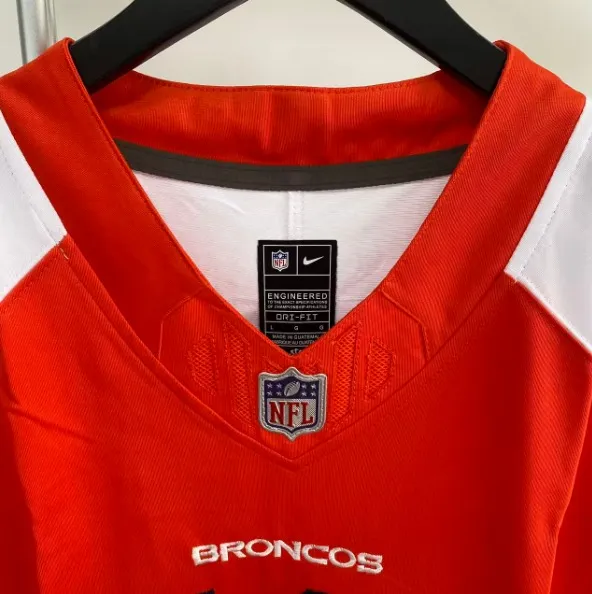 Bo Nix #10 Denver Broncos Orange Home Game Jersey NWT - Image 4
