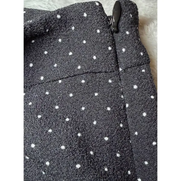 Talbots Womens Size 4 Black Polka Dot Skirt Knee Length Professional Casual - Image 7