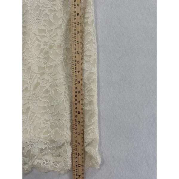 Jump Apparel Wendye Chaitin Ivory Floral Lace Sheath Dress 47464 Women Small NWT - Image 3