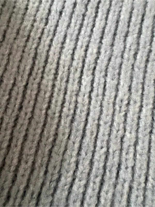 Abercrombie & Fitch Light Blue Ribbed Mock Neck Sweater - Image 4