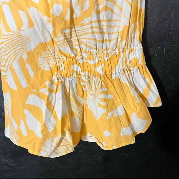 Genny Orange Tropic Orange Rouched Top Size 4‎ - Image 2