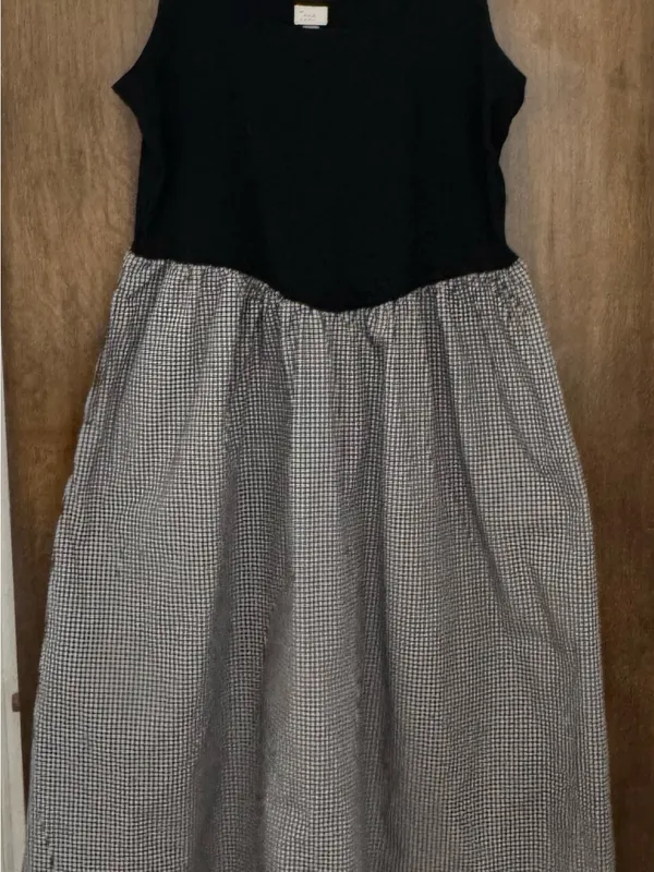 a new day Black Tank with Black-and-White Gingham Midi dress, size XL pinups - Image 13