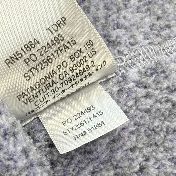 Patagonia Womens XS Better Sweater 1/4 Zip Pullover Vail‎ Logo Lavender - Image 6