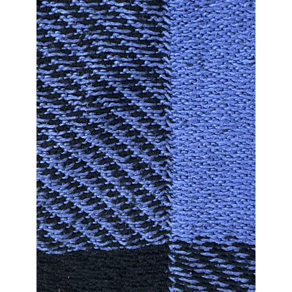 RAG & BONE Blue Black Chunky Knit Sweater XS Crewneck Pullover Wool Blend Cozy - Image 11