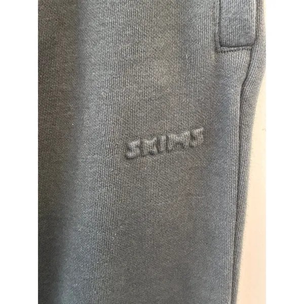 Skims Cotton Fleece Classic Straight Leg Sweatpants - Spruce, Size M NWT - Image 9
