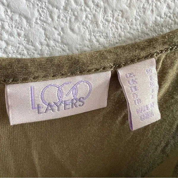 LOGO Layers by Lori Goldstein Crushed Velvet Contrast Tank US M - Image 9