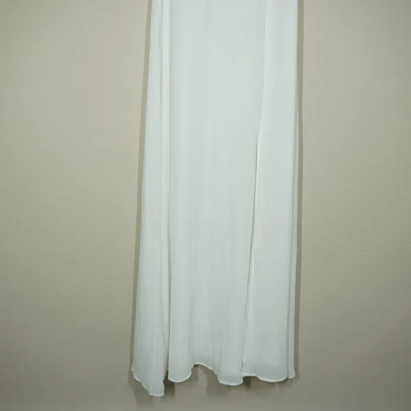 Baltic Born NEW Large Sierra Sweetheart Maxi Dress White Flutter Sleeve Bridal - Image 3
