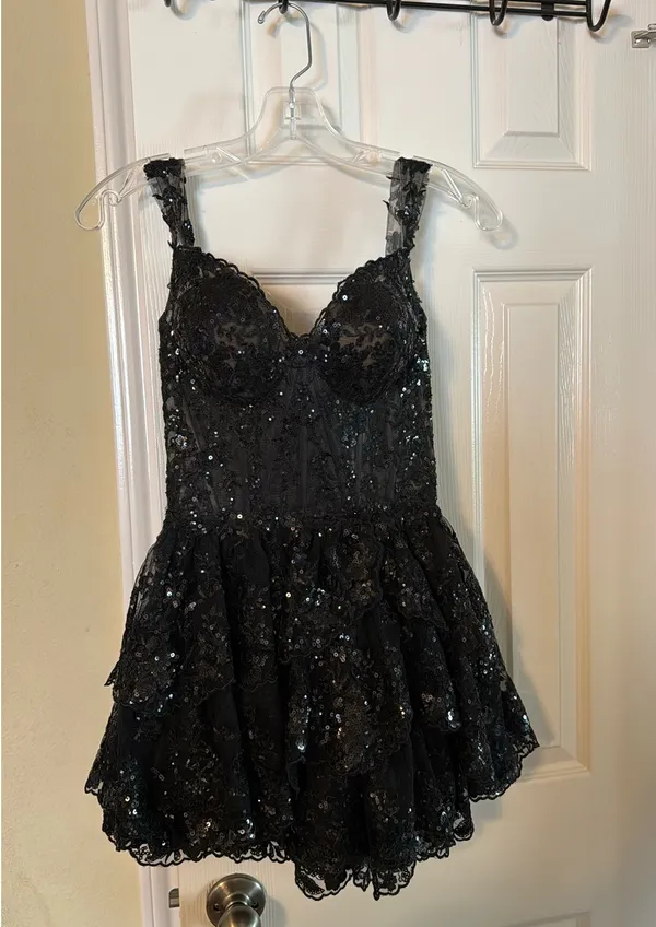 Sherri Hill Homecoming Dress Black - Image 4