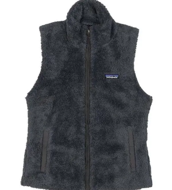 Patagonia Los Gatos Vest- Fleece Zip Up Dark Grey Charcoal Women’s Small - Image 2