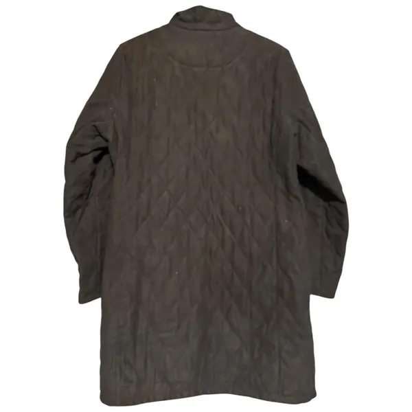 Barbour Women’s Size 8 Black Cashmere Touch Classic Mid Length Quilted Jacket - Image 3