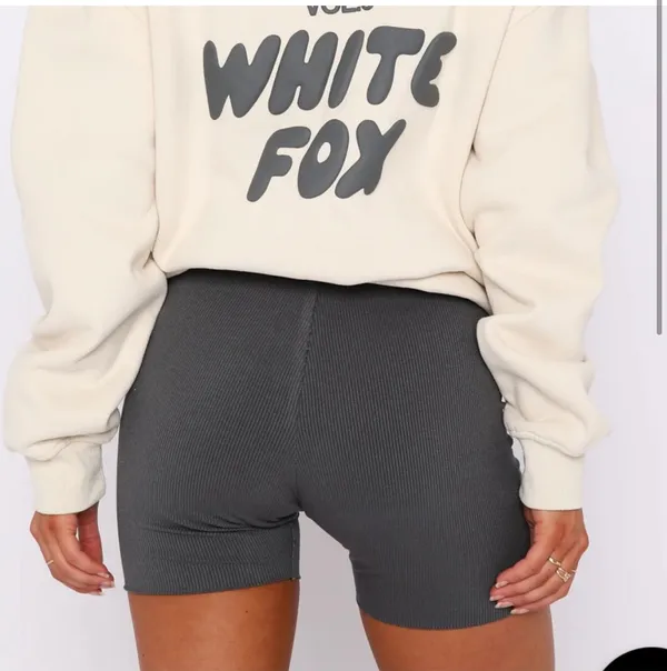 White Fox Biker Shorts - Image 2