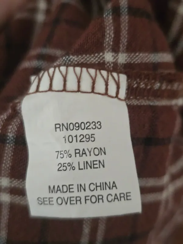 O Kendall And Kylie Brown Plaid Spaghetti Strap Dress Small - Image 3