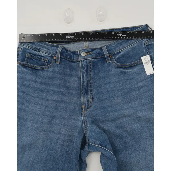 Old Navy OG Loose High Rise Secret Smooth Pockets Jeans Medium Wash Blue 16‎ NEW - Image 4
