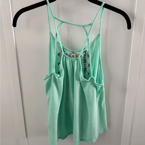Embroidered Mint Green Camisole - Image 2