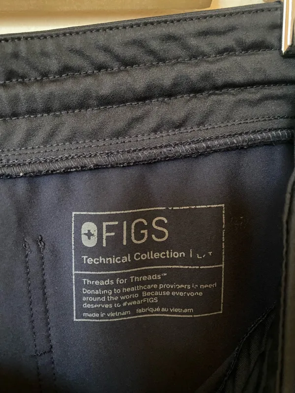 FIGS Zamora 6-Pocket Jogger Scrub Pants Quiet Navy Blue Sz Large TALL - Image 4