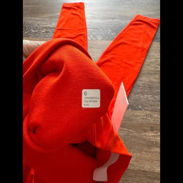 Lululemon Align With Pockets High Rise 28” Solar Orange Size 6 NWT - Image 4