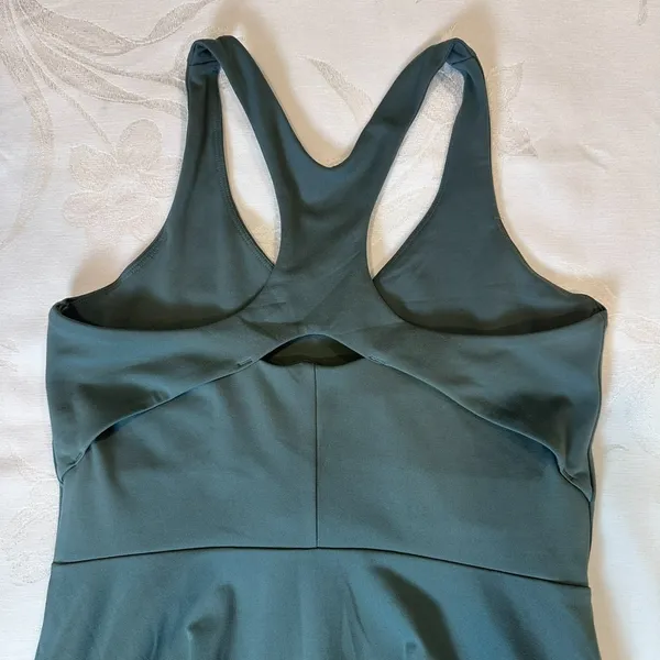 Girlfriend Collective‎ Size-M Lola Active Dress with Shorts Fog Green - Image 8