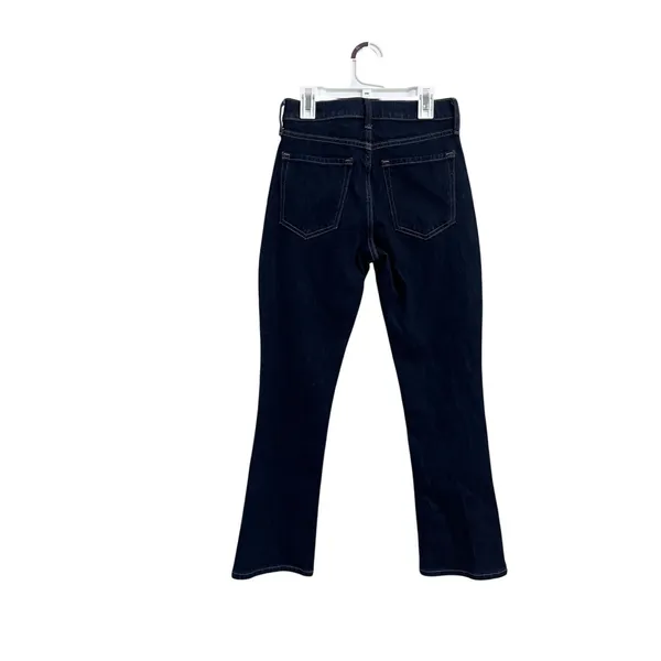 Banana Republic High Rise Crop‎ Boot Jeans Dark Wash Denim Size 25 - Image 2