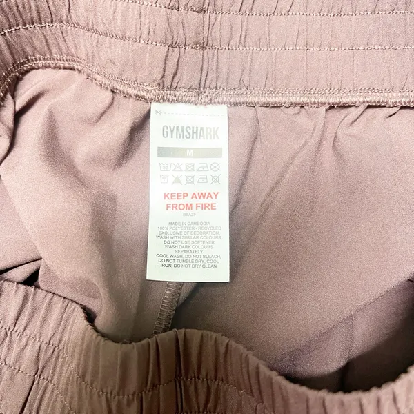 Gymshark women’s brown purplish pull on active running shorts - Image 7