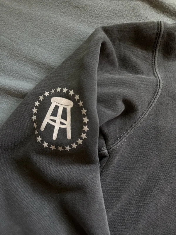 Barstool Call her daddy Gray Graphic Pullover Hoodie - Image 3
