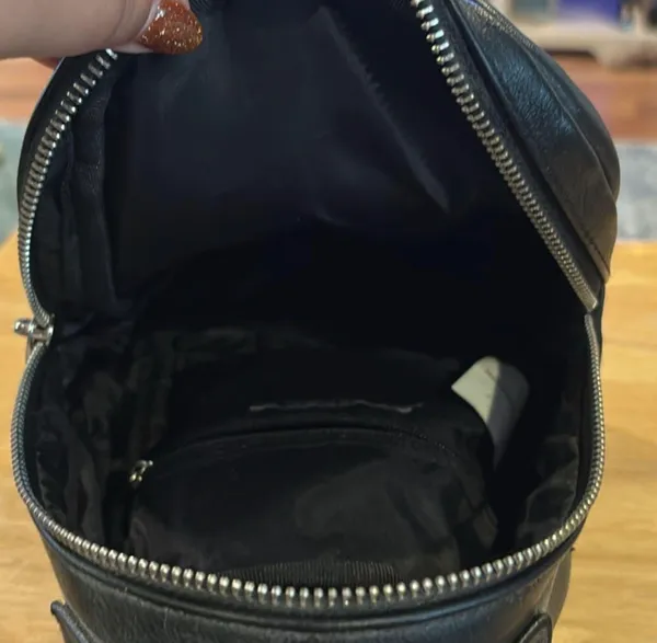 Mini Backpack Purse Black - Image 4