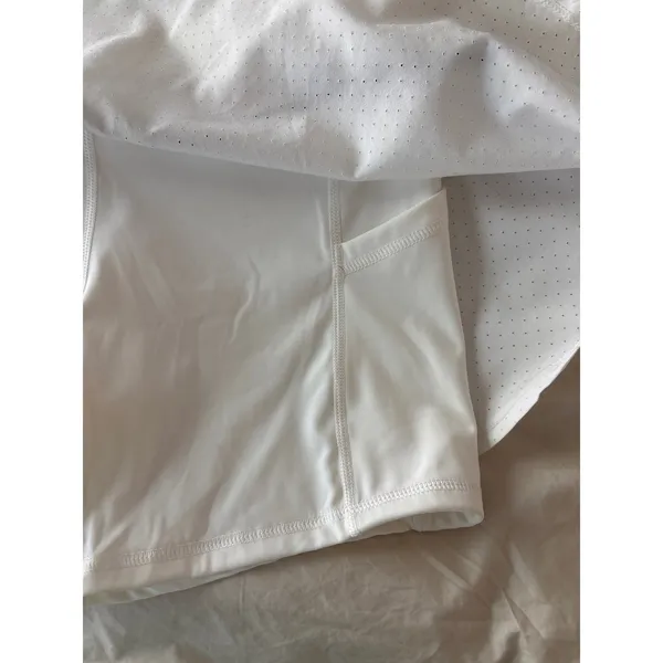 White Perforated Mesh Athletic Skort with Pockets Size S Tennis‎ Prep - Image 7