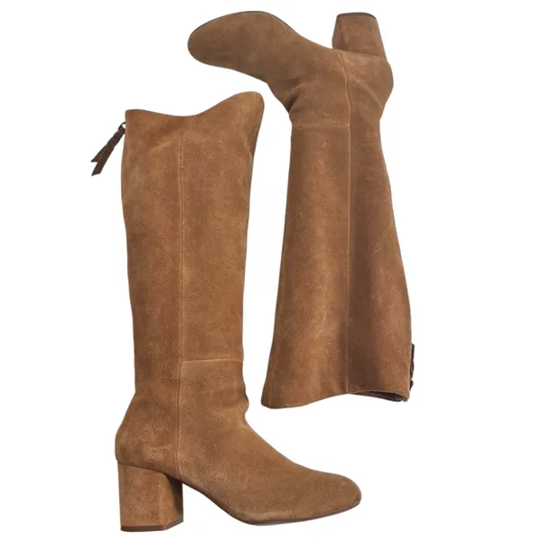 Splendid Danise Chestnut Suede Knee High Boots - Image 5