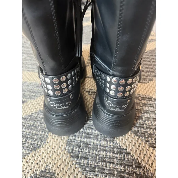 Circus by Sam Edelman Hayes Metal / Black Platform Boot Size 9M - Image 9