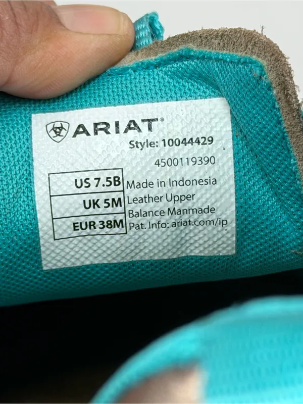 Ariat Hilo Leopard Print Casual Shoes Women’s 7.5B Brown Turquoise Comfort - Image 9