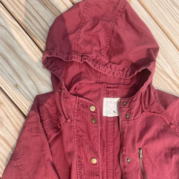 LA Hearts maroon jacket - Image 2