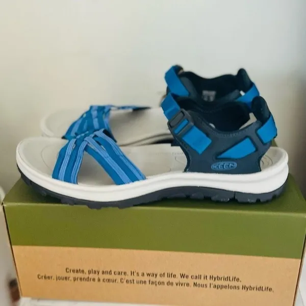 KEEN Terradora II Strappy Open Toe Sandal, Comfort Hiking‎ Blue, Size 11, NWT - Image 16