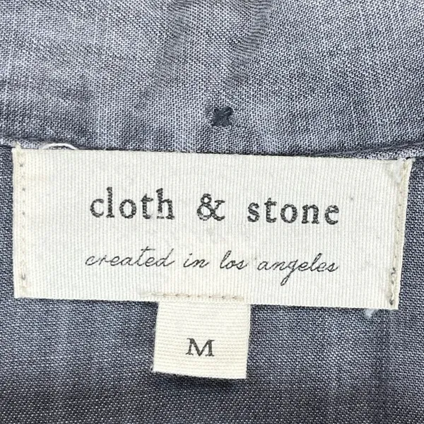 Cloth‎ & Stone Womens Gray Tencel Lyocell Tie-Front Long Sleeve Shirt - Image 5