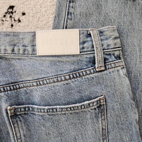 Pistola‎ Charlie High-Rise Classic Straight Distressed Jeans 28 - Image 6