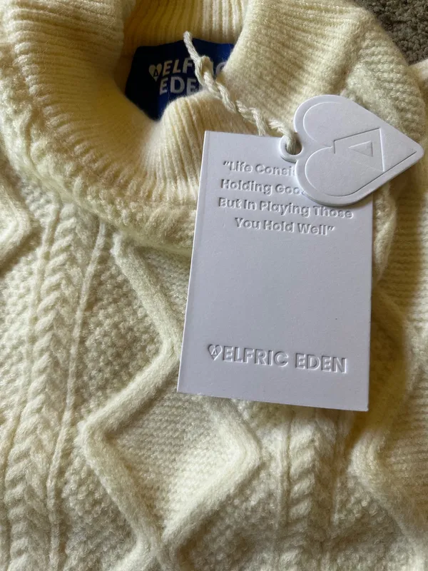 Aelfric Eden Oversized Knit Sweater Solid Vintage Pullover Sweater Unisex Woven Crewneck Knitted Tops - Image 5